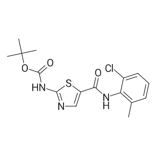 302964-06-3|tert-Butyl (5-((2-chloro-6-methylphenyl)carbamoyl)thiazol-2-yl)carbamate