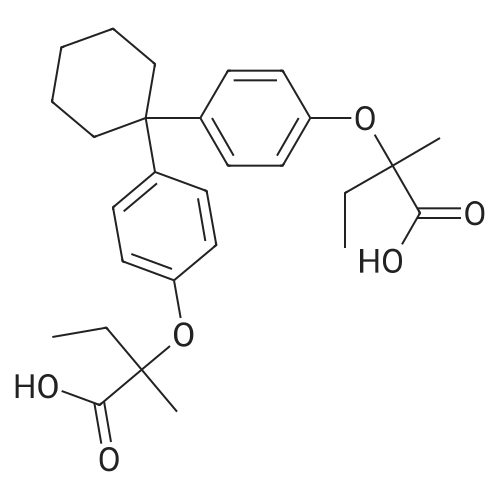 2,2'-((Cyclohexane-1,1-diylbis(4,1-phenylene))bis(oxy))bis(2-methylbutanoic acid)