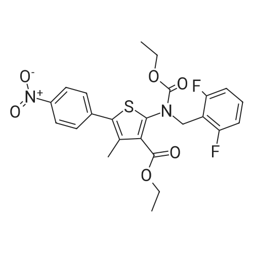 308831-94-9|Ethyl 2-((2,6-difluorobenzyl)(ethoxycarbonyl)amino)-4-methyl-5-(4-nitrophenyl)thiophene-