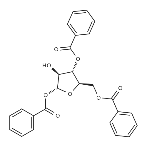 (2R,3S,4S,5R)-5-((Benzoyloxy)methyl)-3-hydroxytetrahydrofuran-2,4-diyl dibenzoate