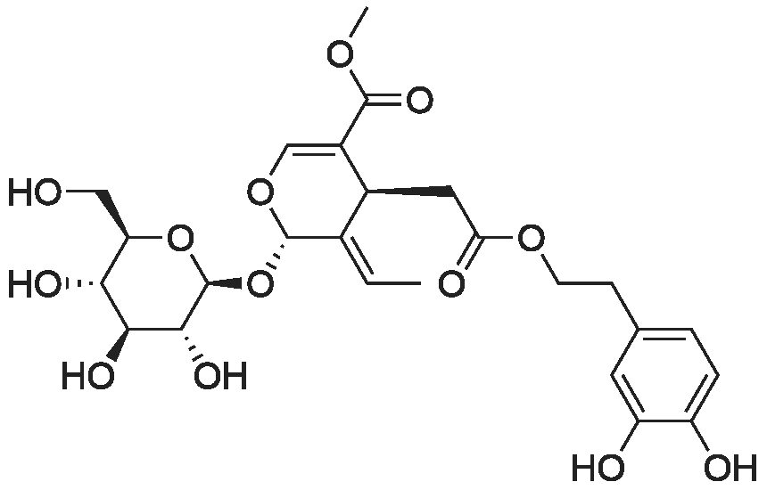 Methyl (2S,4S,E)-4-(2-(3,4-dihydroxyphenethoxy)-2-oxoethyl)-3-ethylidene-2-(((2S,3R,4S,5S,6R)-3,4,5-