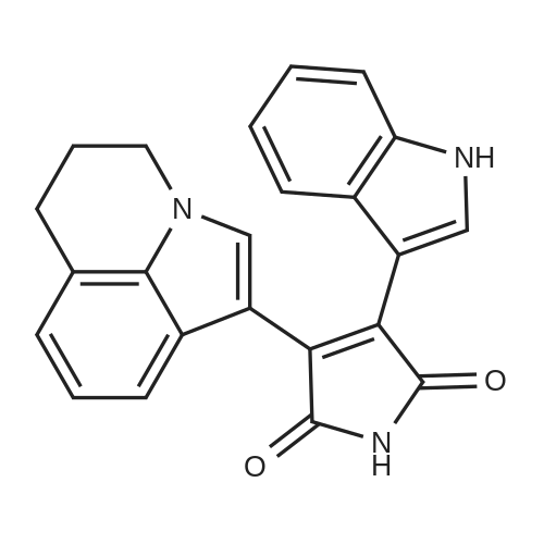 345261-20-3|3-(5,6-Dihydro-4H-pyrrolo[3,2,1-ij]quinolin-1-yl)-4-(1H-indol-3-yl)-1H-pyrrole-2,5-dione