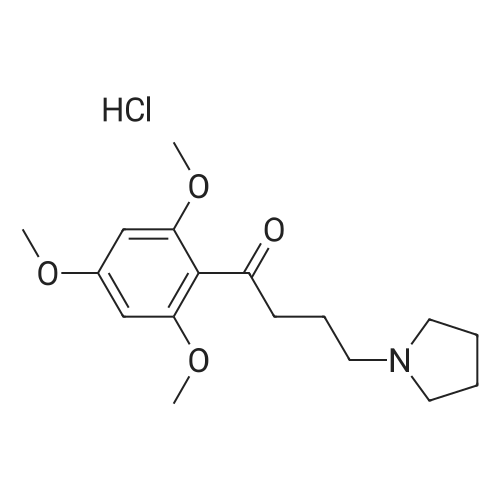 4-(Pyrrolidin-1-yl)-1-(2,4,6-trimethoxyphenyl)butan-1-one hydrochloride