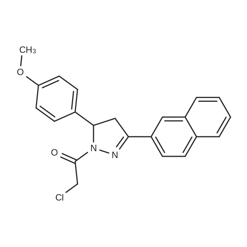 2-Chloro-1-(5-(4-methoxyphenyl)-3-(naphthalen-2-yl)-4,5-dihydro-1H-pyrazol-1-yl)ethan-1-one