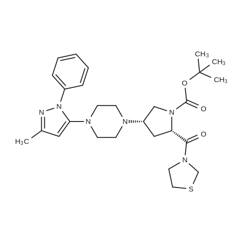(2S,4S)-4-[4-(3-Methyl-1-phenyl-1H-pyrazol-5-yl)-1-piperazinyl]-2-(3-thiazolidinylcarbonyl)-1-pyrrol