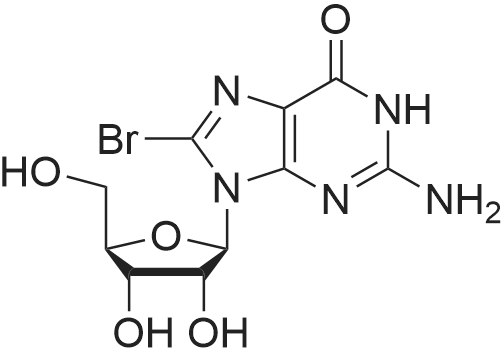 2-Amino-8-bromo-9-((2R,3R,4S,5R)-3,4-dihydroxy-5-(hydroxymethyl)tetrahydrofuran-2-yl)-1H-purin-6(9H)