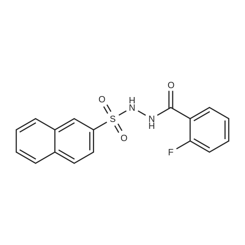 2-Fluoro-N'-naphthalen-2-ylsulfonylbenzohydrazide