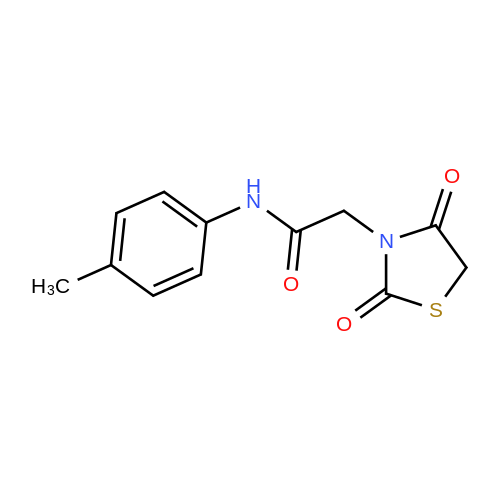 431886-78-1  2-(2,4-Dioxothiazolidin-3-yl)-N-(p-tolyl)acetamide