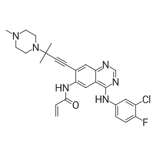 N-(4-((3-Chloro-4-fluorophenyl)amino)-7-(3-methyl-3-(4-methylpiperazin-1-yl)but-1-yn-1-yl)quinazolin