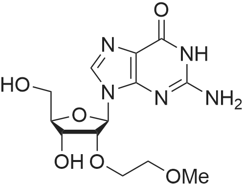 2-Amino-9-((2R,3R,4R,5R)-4-hydroxy-5-(hydroxymethyl)-3-(2-methoxyethoxy)tetrahydrofuran-2-yl)-3H-pur