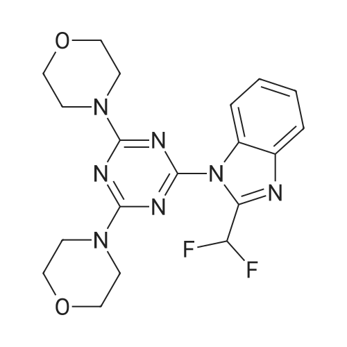 4,4'-(6-(2-(Difluoromethyl)-1H-benzo[d]imidazol-1-yl)-1,3,5-triazine-2,4-diyl)dimorpholine