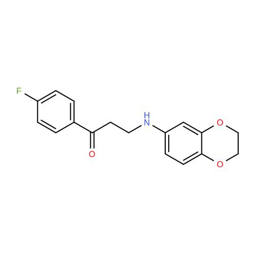 477334-36-4  3-((2,3-Dihydrobenzo[b][1,4]dioxin-6-yl)amino)-1-(4-fluorophenyl)propan-1-one