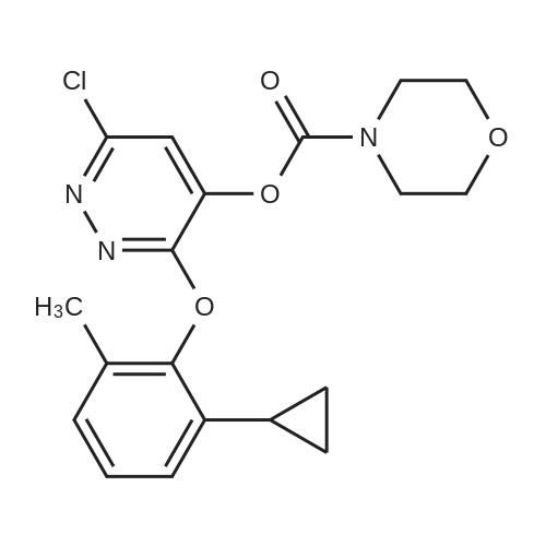 6-Chloro-3-(2-cyclopropyl-6-methylphenoxy)pyridazin-4-yl morpholine-4-carboxylate