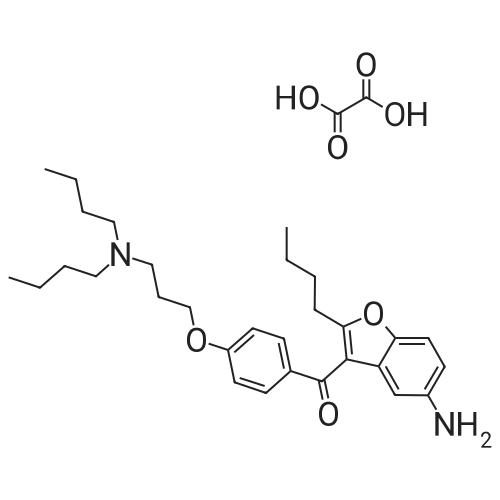 (5-Amino-2-butylbenzofuran-3-yl)(4-(3-(dibutylamino)propoxy)phenyl)methanone oxalate