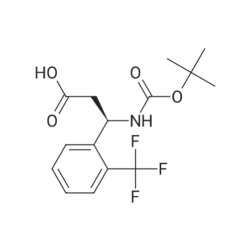 (R)-3-((tert-Butoxycarbonyl)amino)-3-(2-(trifluoromethyl)phenyl)propanoic acid