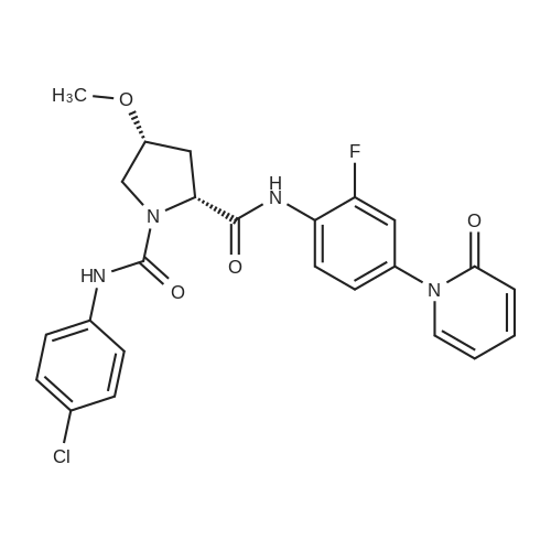 (2R,4R)-1-N-(4-chlorophenyl)-2-N-[2-fluoro-4-(2-oxopyridin-1-yl)phenyl]-4-methoxypyrrolidine-1,2-dic