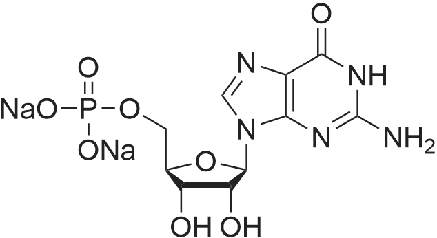 Sodium ((2R,3S,4R,5R)-5-(2-amino-6-oxo-1H-purin-9(6H)-yl)-3,4-dihydroxytetrahydrofuran-2-yl)methyl p