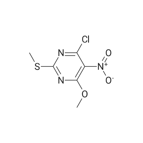 4-Chloro-6-methoxy-2-(methylthio)-5-nitropyrimidine