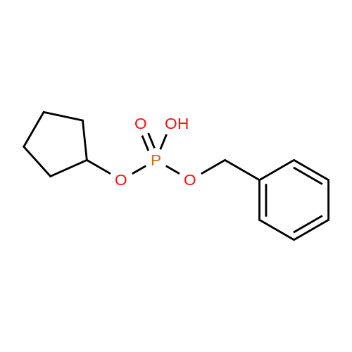 56527-14-1  Benzyl cyclopentyl hydrogen phosphate