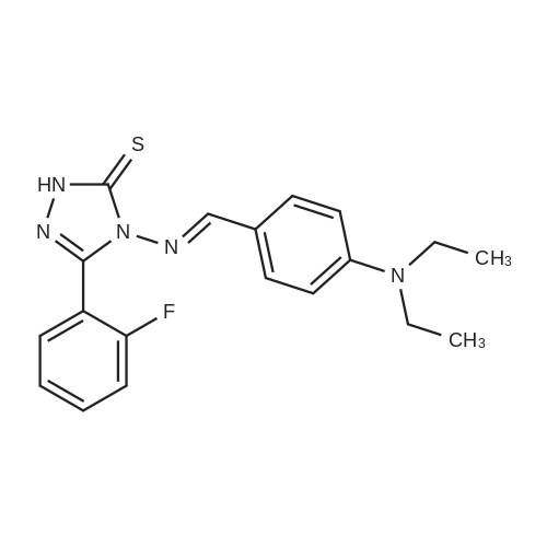 573971-68-3 4-((4-(Diethylamino)benzylidene)amino)-3-(2-fluorophenyl)-1H-1,2,4-triazole-5(4H)-thione