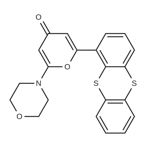 2-Morpholino-6-(thianthren-1-yl)-4H-pyran-4-one