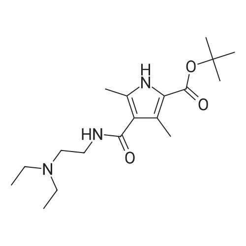 590424-04-7|tert-Butyl 4-((2-(diethylamino)ethyl)carbamoyl)-3,5-dimethyl-1H-pyrrole-2-carboxylate