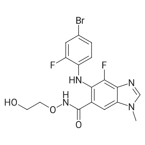 5-((4-Bromo-2-fluorophenyl)amino)-4-fluoro-N-(2-hydroxyethoxy)-1-methyl-1H-benzo[d]imidazole-6-carbo