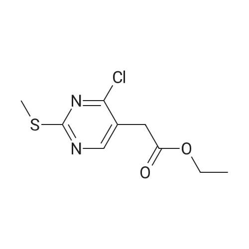 Ethyl 2-(4-chloro-2-(methylthio)pyrimidin-5-yl)acetate