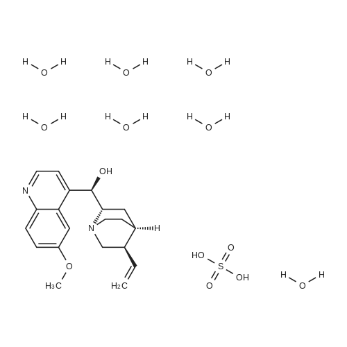 6183-68-2 (1R)-(6-Methoxyquinolin-4-yl)((2S,4S,5R)-5-vinylquinuclidin-2-yl)methanol sulfate heptahyd