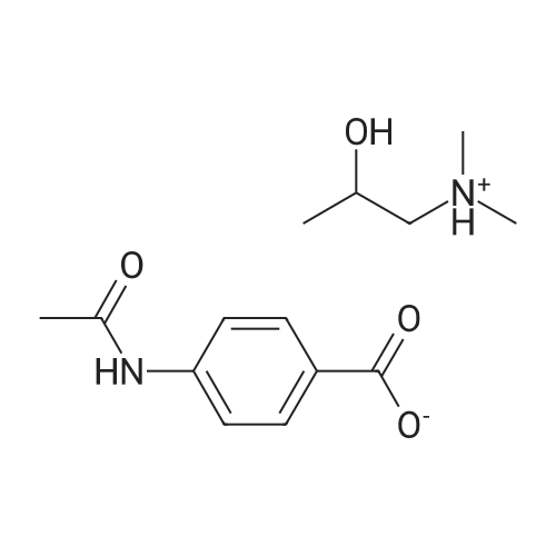 2-Hydroxy-N,N-dimethylpropan-1-aminium 4-acetamidobenzoate