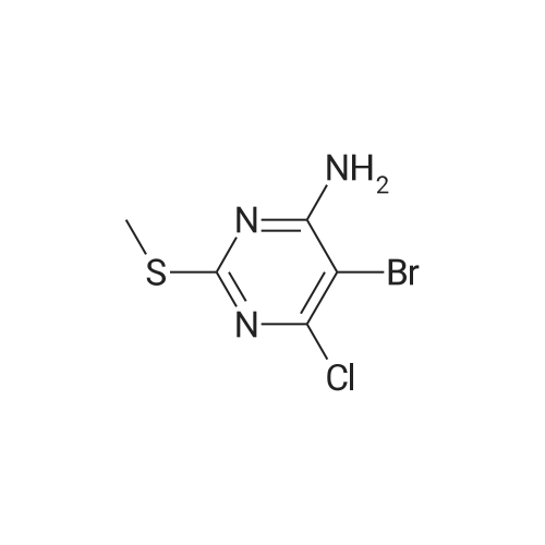 5-Bromo-6-chloro-2-(methylthio)pyrimidin-4-amine