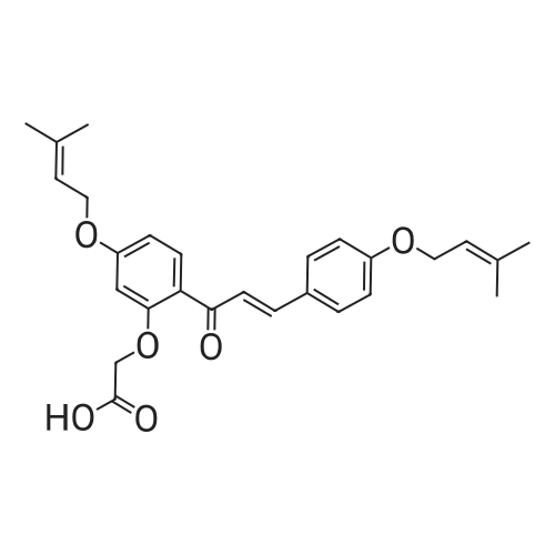 2-(5-((3-Methylbut-2-en-1-yl)oxy)-2-(3-(4-((3-methylbut-2-en-1-yl)oxy)phenyl)acryloyl)phenoxy)acetic