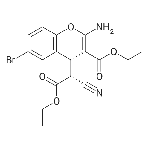 rel-(R)-Ethyl 2-amino-6-bromo-4-((R)-1-cyano-2-ethoxy-2-oxoethyl)-4H-chromene-3-carboxylate(relative