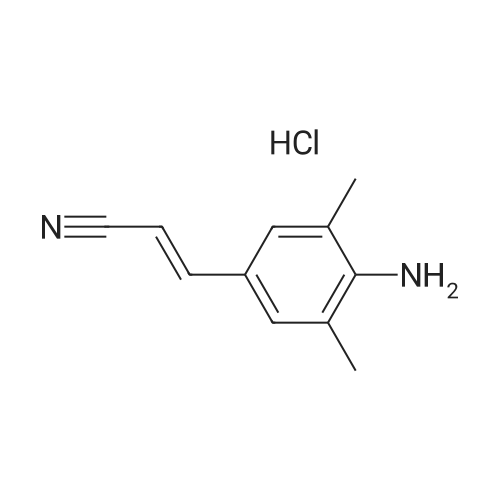 661489-23-2|(E)-3-(4-Amino-3,5-dimethylphenyl)acrylonitrile hydrochloride