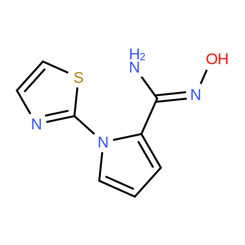 685107-91-9  N'-Hydroxy-1-(thiazol-2-yl)-1H-pyrrole-2-carboximidamide