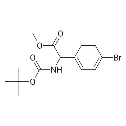 Methyl 2-(4-bromophenyl)-2-((tert-butoxycarbonyl)amino)acetate
