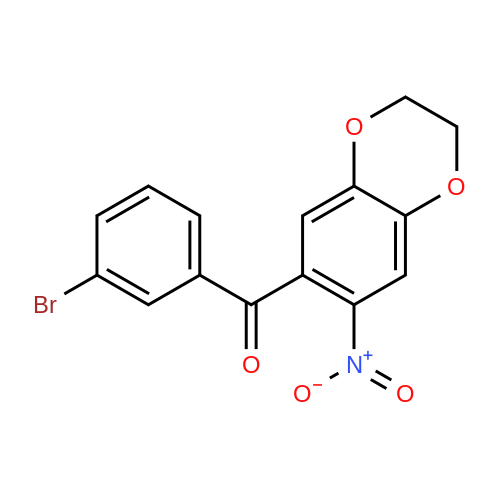 727669-68-3  (3-Bromophenyl)(7-nitro-2,3-dihydrobenzo[b][1,4]dioxin-6-yl)methanone