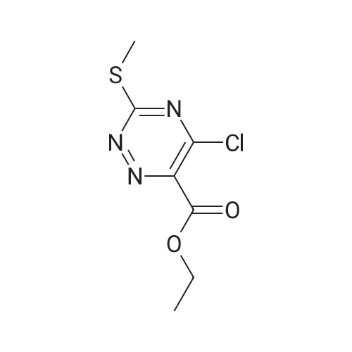 Ethyl 5-chloro-3-(methylthio)-1,2,4-triazine-6-carboxylate