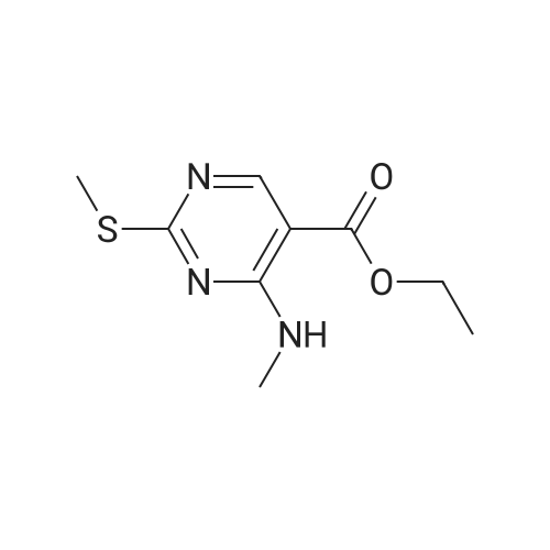 Ethyl 4-(methylamino)-2-(methylsulfanyl)-5-pyrimidinecarboxylate