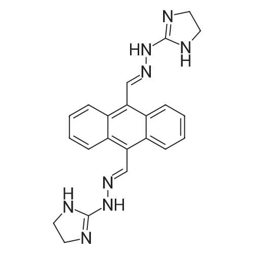 9,10-Bis(2-(4,5-dihydro-1H-imidazol-2-yl)hydrazono)methyl)anthracene
