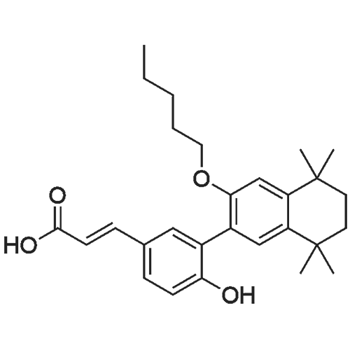 3-(4-Hydroxy-3-(5,5,8,8-tetramethyl-3-(pentyloxy)-5,6,7,8-tetrahydronaphthalen-2-yl)phenyl)acrylic a