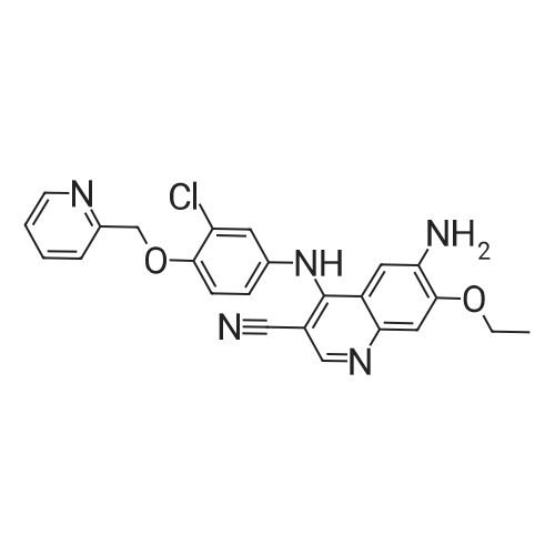 848139-78-6|6-Amino-4-((3-chloro-4-(pyridin-2-ylmethoxy)phenyl)amino)-7-ethoxyquinoline-3-carbonitri