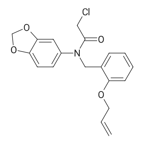 851452-58-9 N-(2-(Allyloxy)benzyl)-N-(benzo[d][1,3]dioxol-5-yl)-2-chloroacetamide