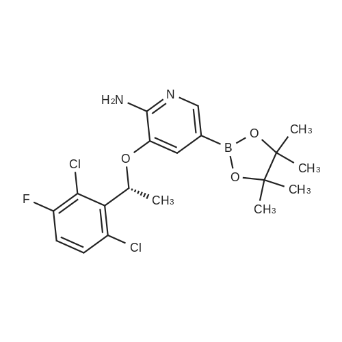 877399-49-0|(R)-3-(1-(2,6-Dichloro-3-fluorophenyl)ethoxy)-5-(4,4,5,5-tetramethyl-1,3,2-dioxaborolan-