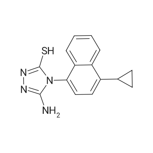 878671-96-6 5-Amino-4-(4-cyclopropylnaphthalen-1-yl)-4H-1,2,4-triazole-3-thiol