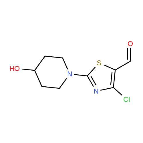 883107-61-7  4-Chloro-2-(4-hydroxypiperidin-1-yl)thiazole-5-carbaldehyde