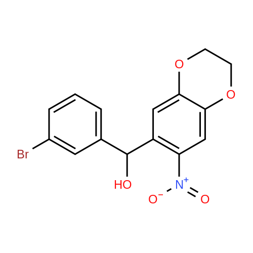 886493-43-2  (3-Bromophenyl)(7-nitro-2,3-dihydrobenzo[b][1,4]dioxin-6-yl)methanol