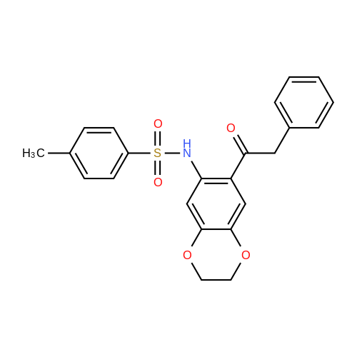 886493-70-5  4-Methyl-N-(7-(2-phenylacetyl)-2,3-dihydrobenzo[b][1,4]dioxin-6-yl)benzenesulfonamide