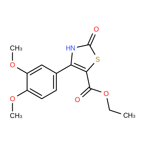 886497-86-5  Ethyl 4-(3,4-dimethoxyphenyl)-2-oxo-2,3-dihydrothiazole-5-carboxylate