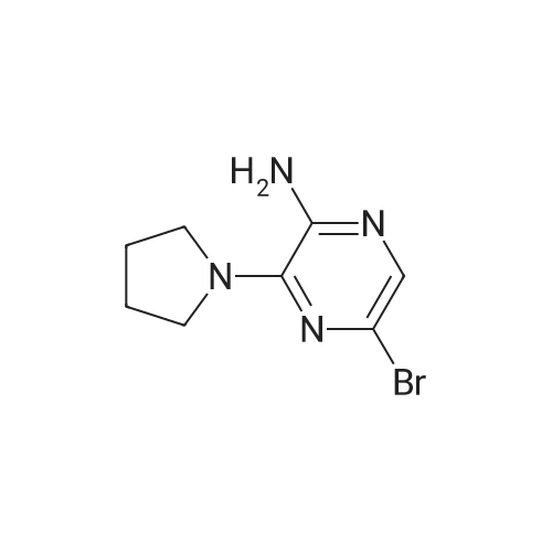 2-Amino-5-bromo-3-pyrrolidin-1-ylpyrazine